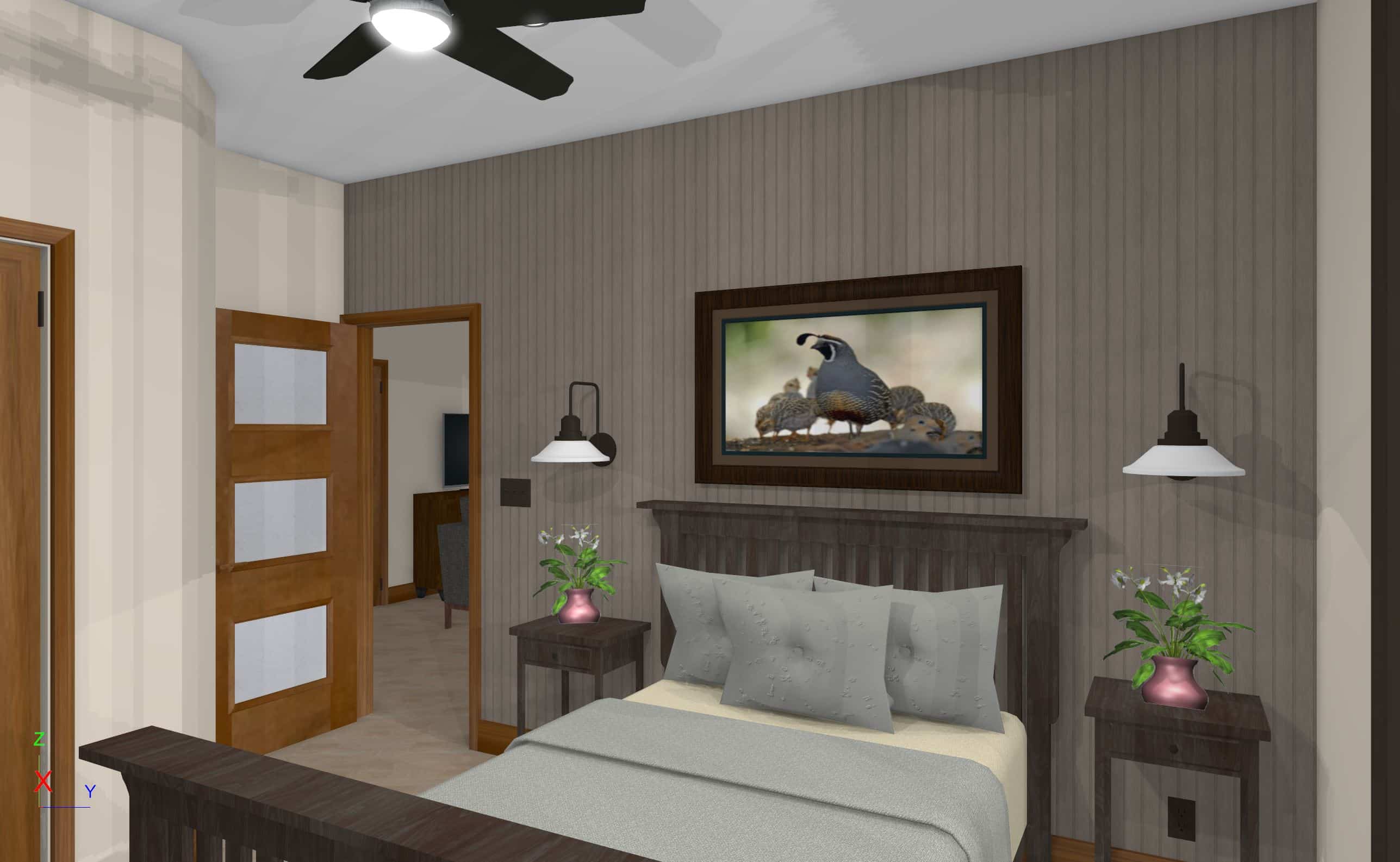 interior home design ADU bedroom