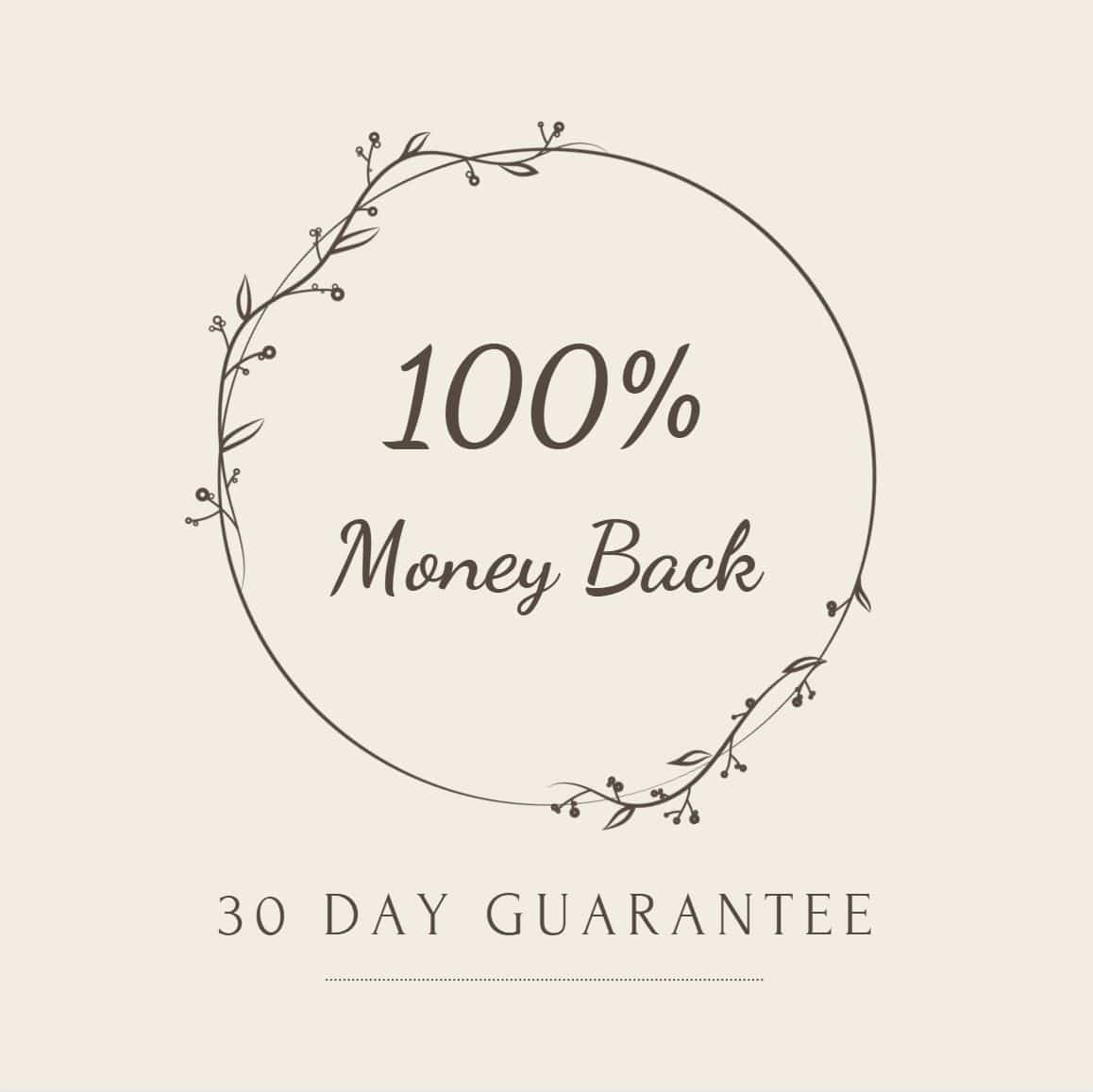 100% money back - 30 day guarantee